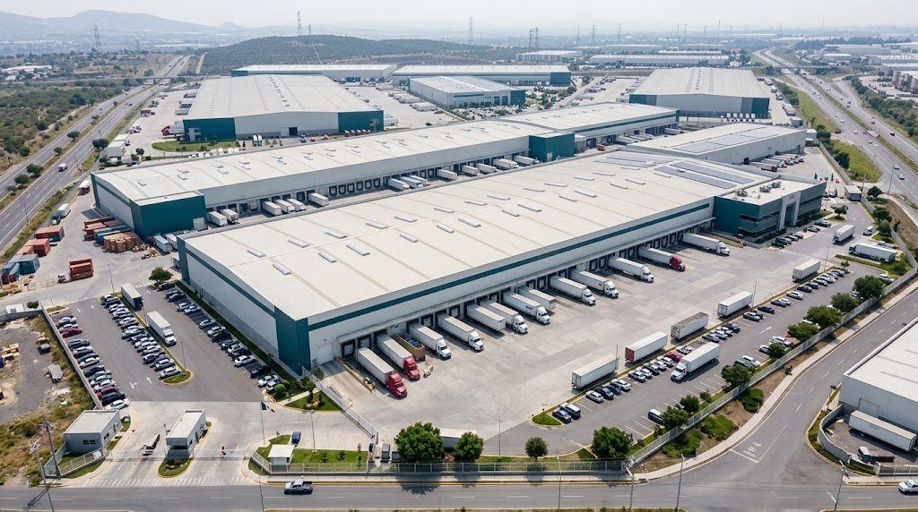 Parque industrial de naves de distribucion en el norte de Mexico
